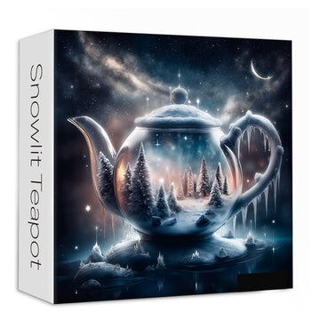 Snowlit Teapot Jigsaw Puzzle 1000 Piece